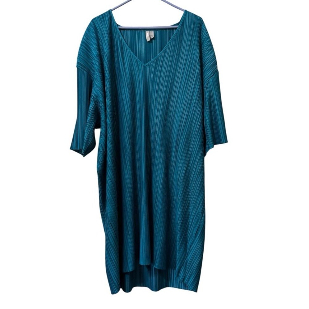 ASOS Teal Pleated Midi Dress